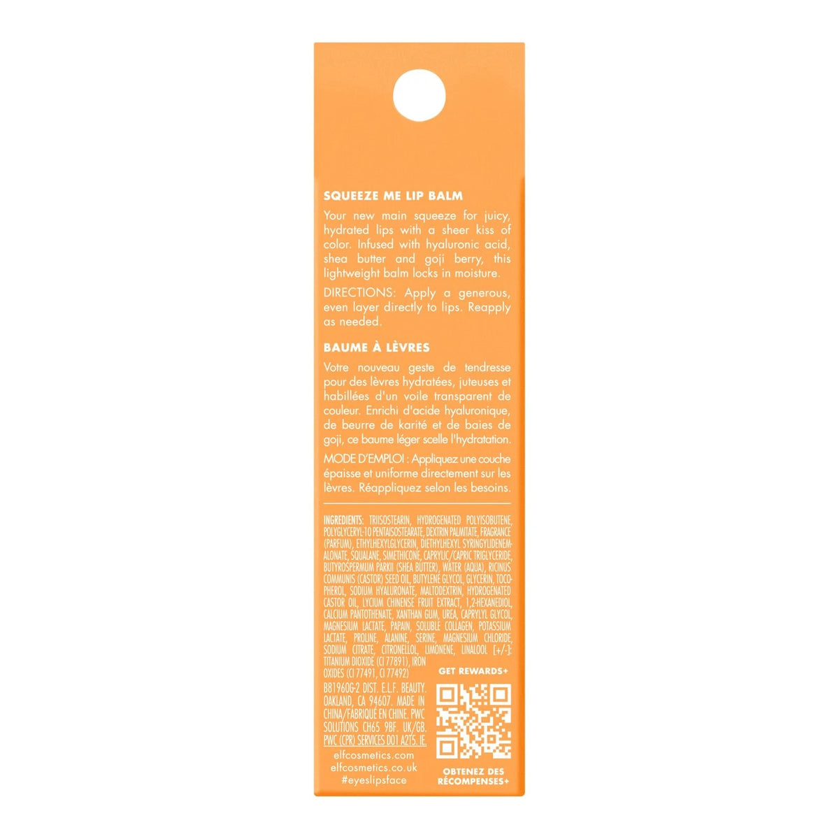 ELF SQUEEZE ME LIP BALM - PEACH