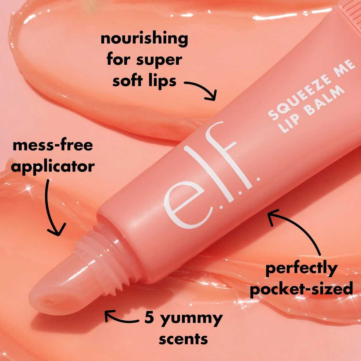 ELF SQUEEZE ME LIP BALM - PEACH