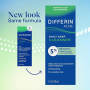 DIFFERIN DEEP CLEANSER BENZOYL PEROXIDE 5% 118ml