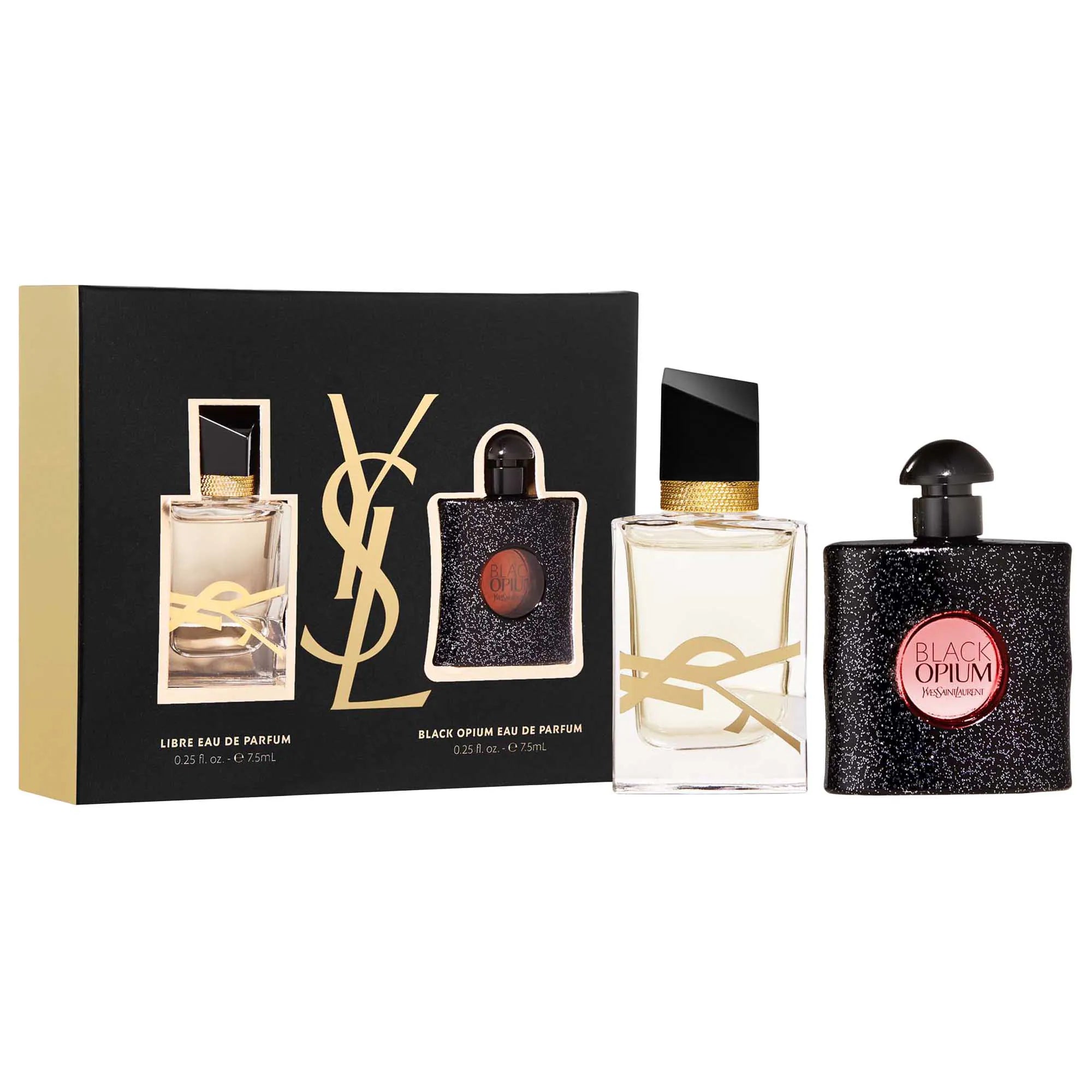YSL LIBRE & BLACK OPIUM EDP MINI SET 7.5ML