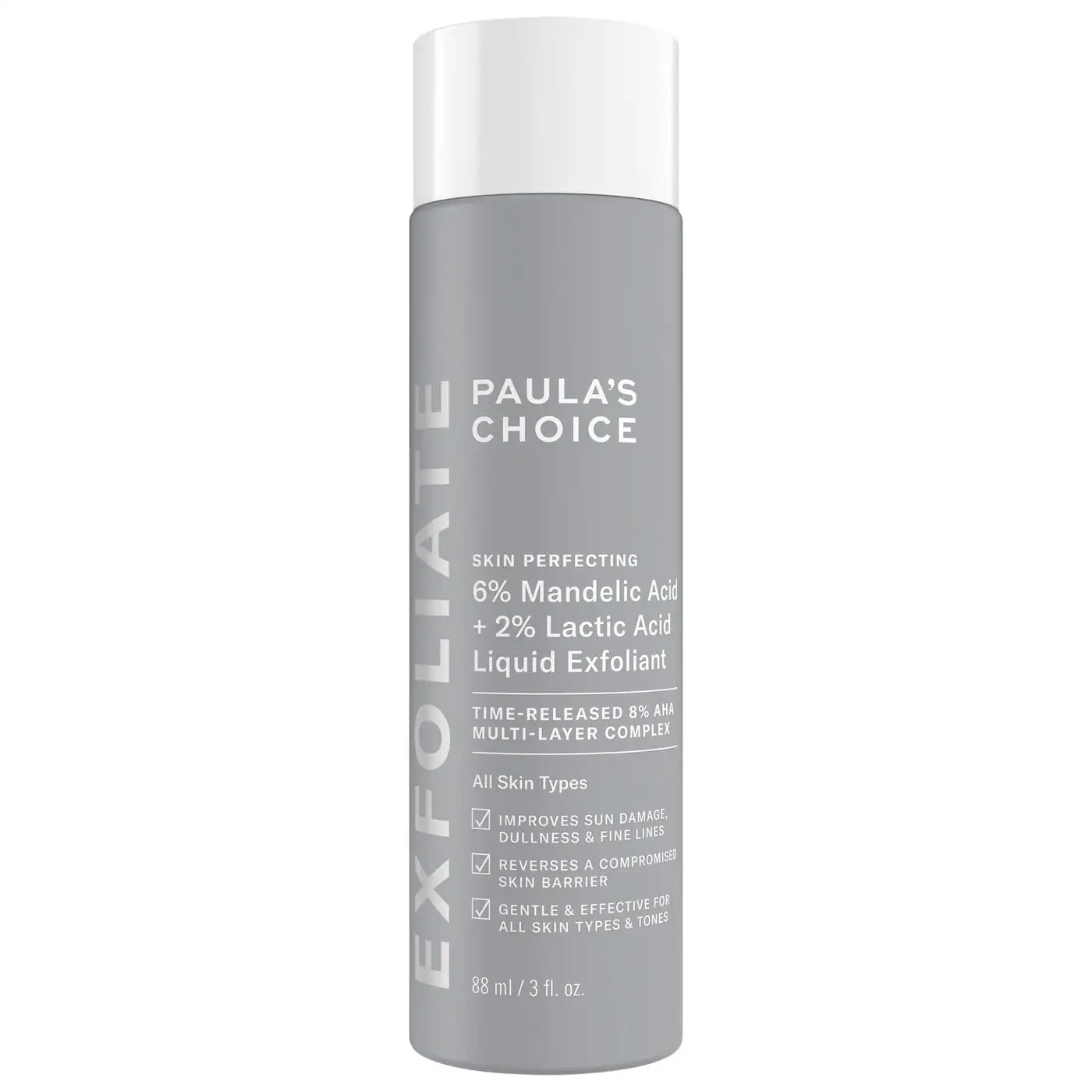 PAULA'S CHOICE 6% MANDELIC ACID + 2% LACTIC ACID LIQUID EXFOLIANT - 88ML