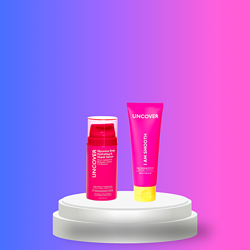 Uncover Hydrate & Smooth Duo | Myravive Serum + Argan Moisturizer